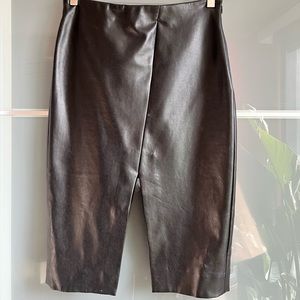 Babaton Faux Leather Jax Pencil Skirt